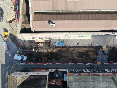 An aerial view of Southport Market for Les Transformations de Southport - March 2025