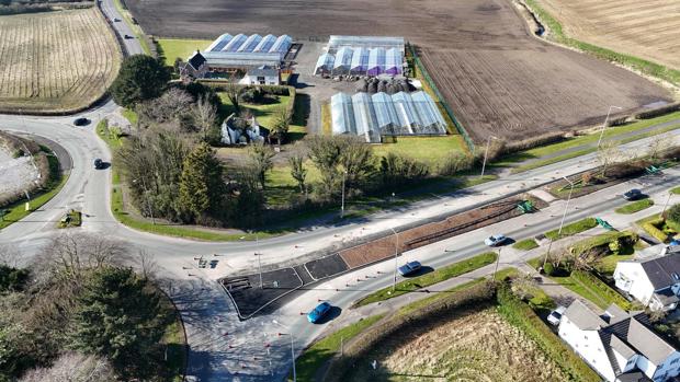 A picture of A59 site progress during April 2025.