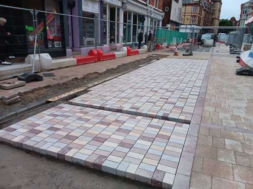 A picture of Les Transformations de Southport site progress in June 2025 - Market Street