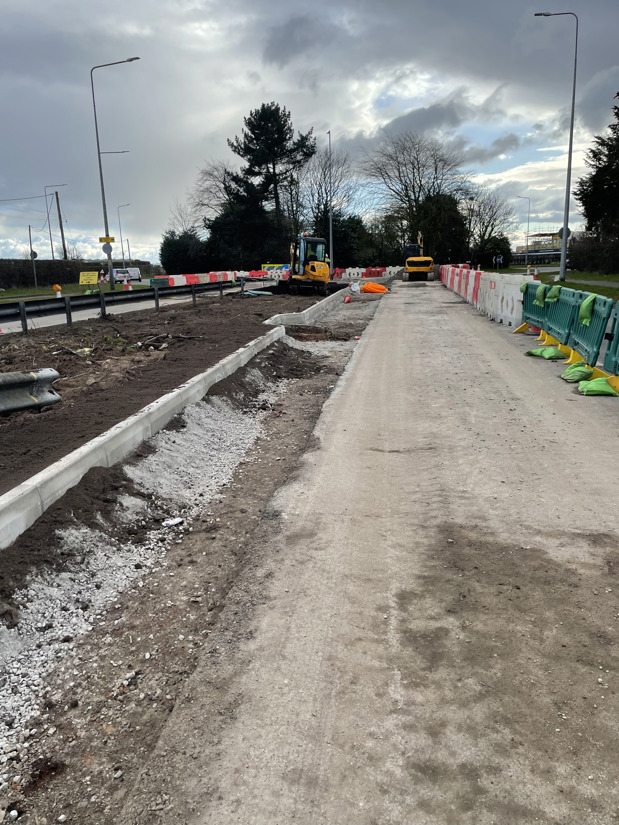 A picture of A59 site progress during February/March 2025.