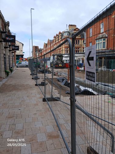 A picture of Les Transformations de Southport site progress in June 2025 - King Street