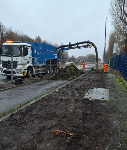 A picture of Maritime Corridor Phase 1 site progress in December 2024.